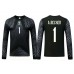 Brasil Alisson Becker #1 Keeper Hjemmedraktsett Barn VM 2026 Lange ermer (+ Korte bukser)